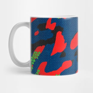 Camouflage - Red and Blue Mug